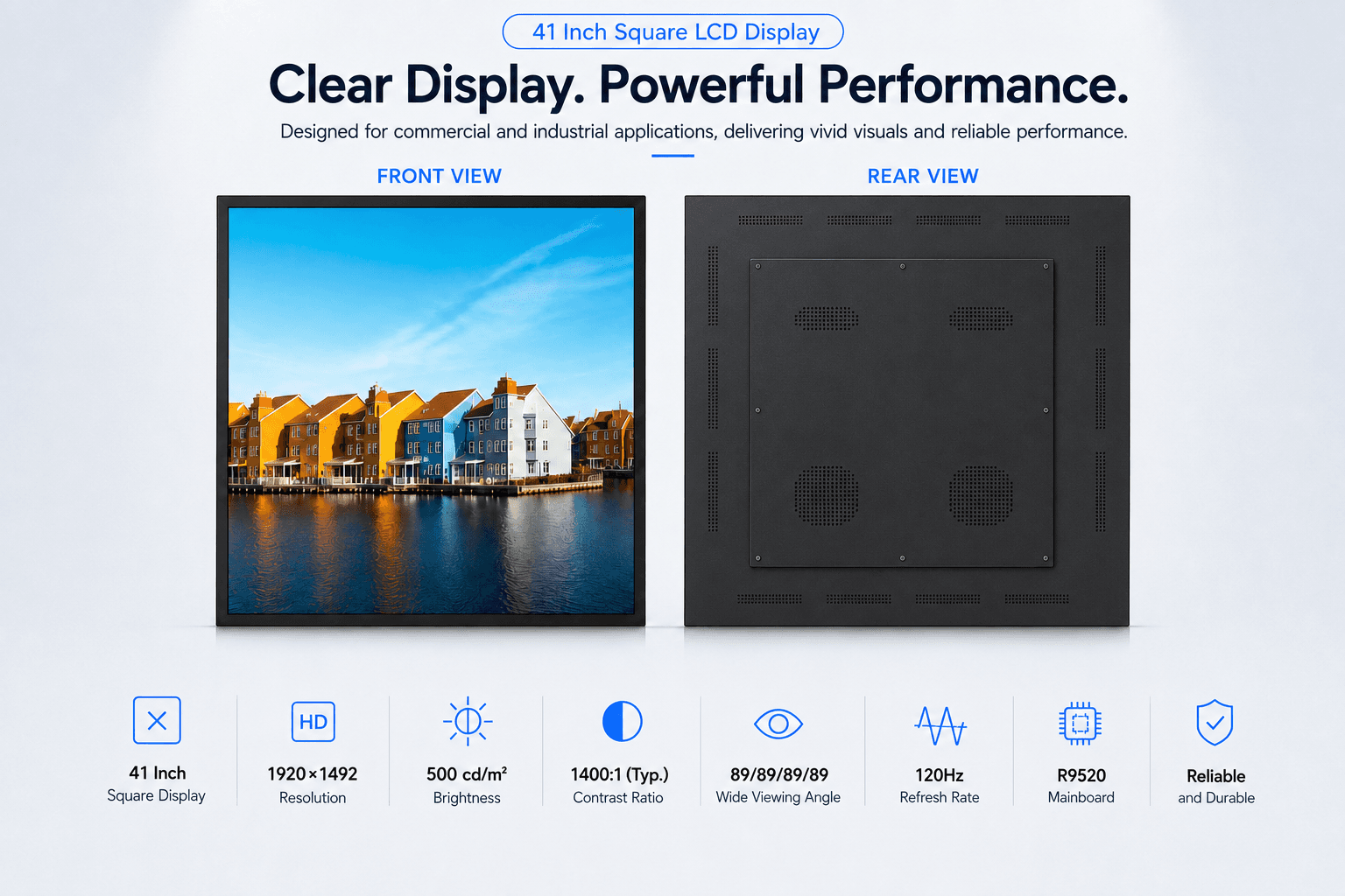 41-inch Square LCD Display product display